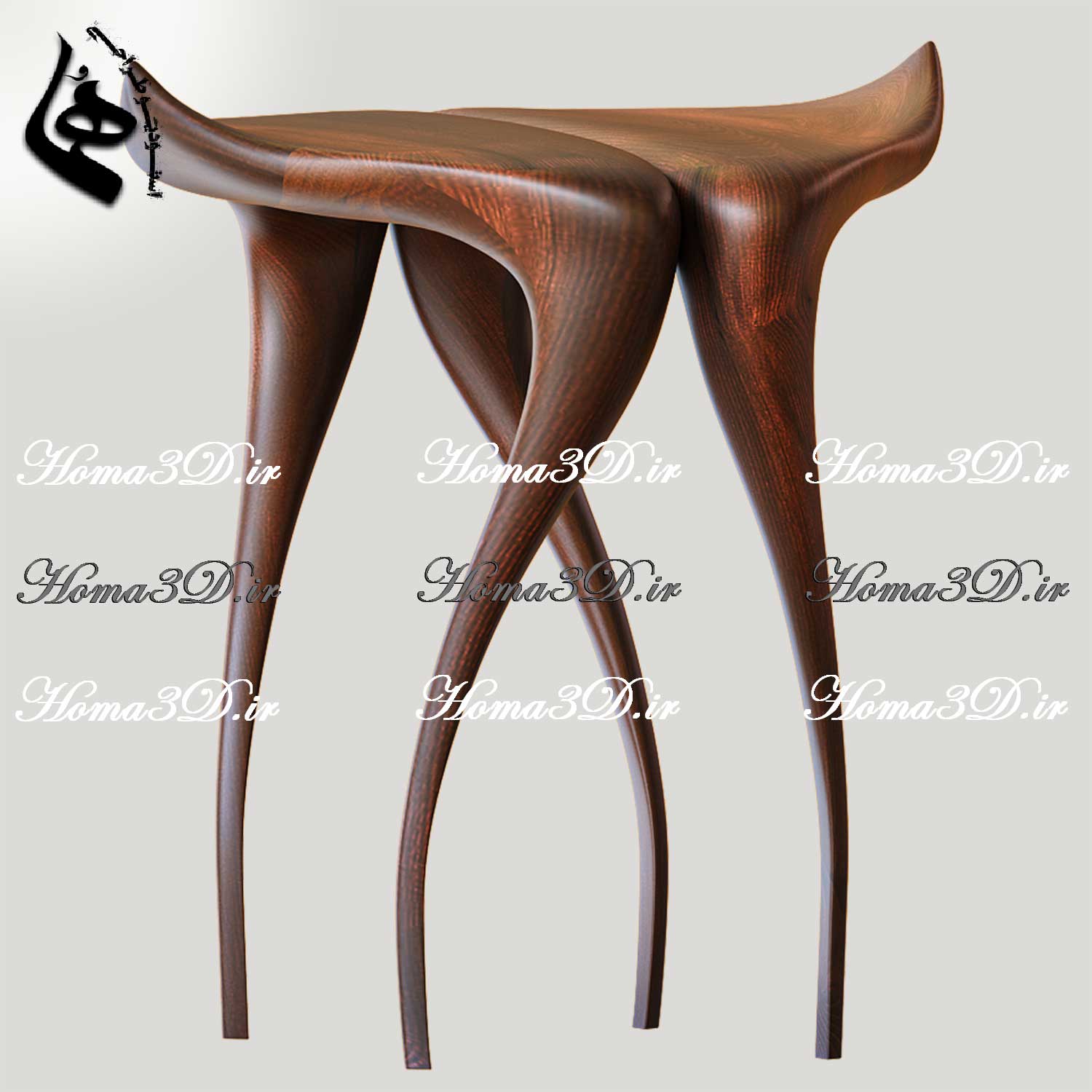 فایل طراحی سه‌بعدی میز عسلی مدرن با طراحی روی فریم و استایل و قالب‌کشی مهندسی‌شده