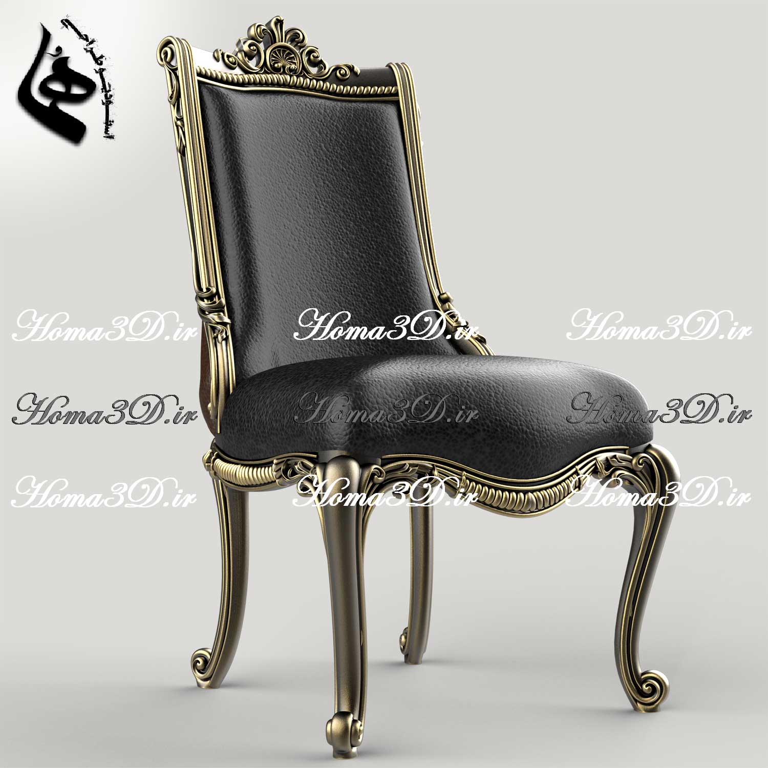 فایل طراحی سه‌بعدی صندلی جدید با طراحی سه‌بعدی جدید، منبت جدید و قالب‌کشی جدید — مدلی که به‌زودی ترند می‌شود