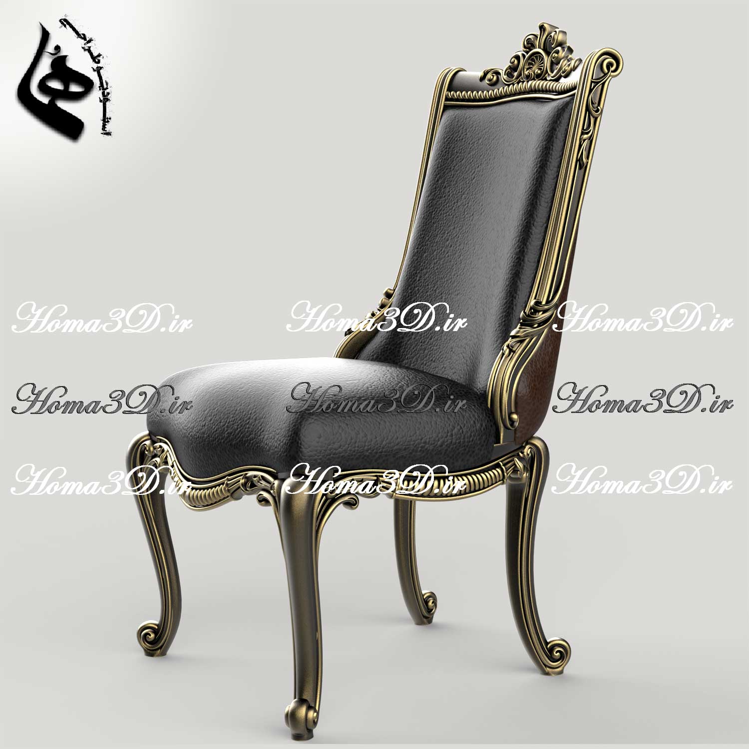 فایل طراحی سه‌بعدی صندلی جدید با طراحی سه‌بعدی جدید، منبت جدید و قالب‌کشی جدید — مدلی که به‌زودی ترند می‌شود