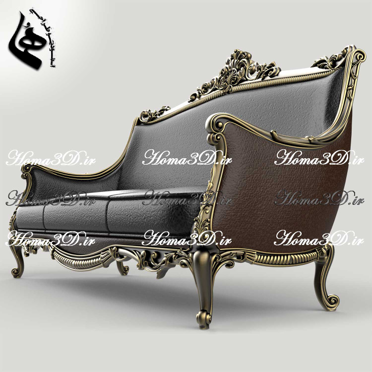 فایل طراحی3بعدی فایل CAD کاناپه لوکس و خوشفرم با طراحی اصول مد روز و ترند رو