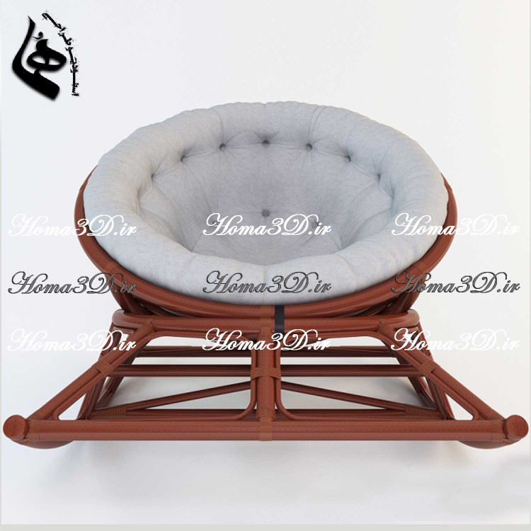 فایل طراحی 3بعدی صندلی راکی مدرن بسیار کاربردی و مقاوم در طراحی و نجاری