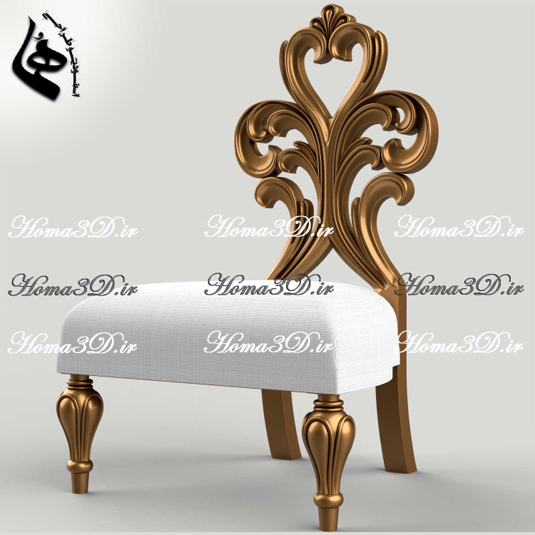 فایل طراحی سهبعدی مبل چپندر با طراحی دلنشین | خرید فایل آماده نجاری و سیانسی برای تولید