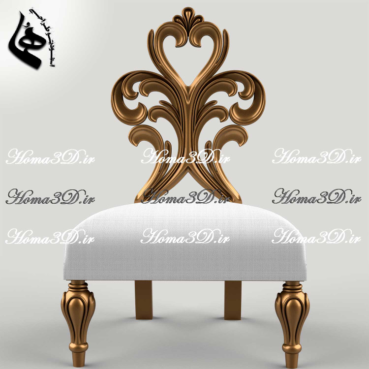 فایل طراحی سهبعدی مبل چپندر با طراحی دلنشین | خرید فایل آماده نجاری و سیانسی برای تولید