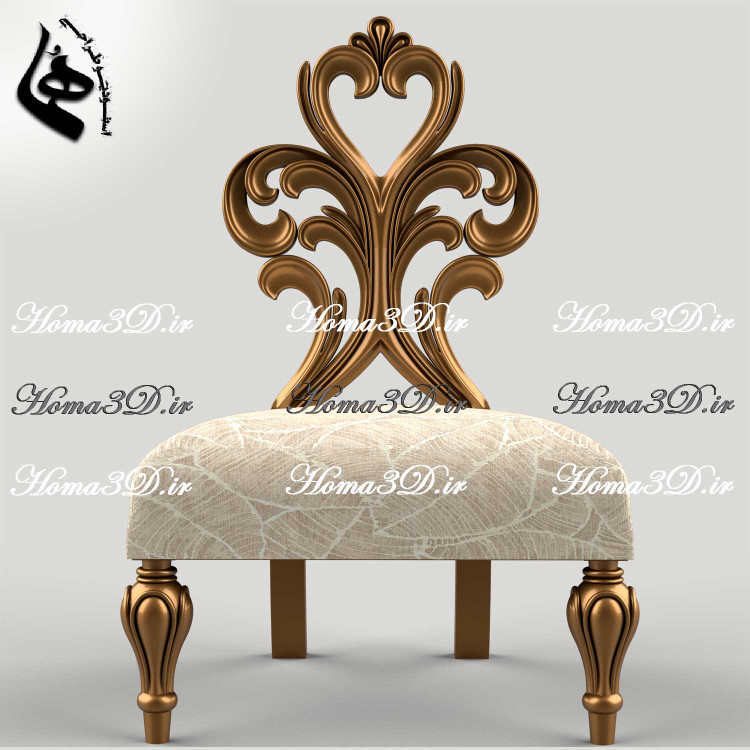 فایل طراحی سهبعدی مبل چپندر با طراحی دلنشین | خرید فایل آماده نجاری و سیانسی برای تولید