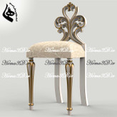 فایل طراحی سهبعدی صندلی اوپنی با پایههای کشیده و زیبا | قالبکشی و منبت جدید و مدرن