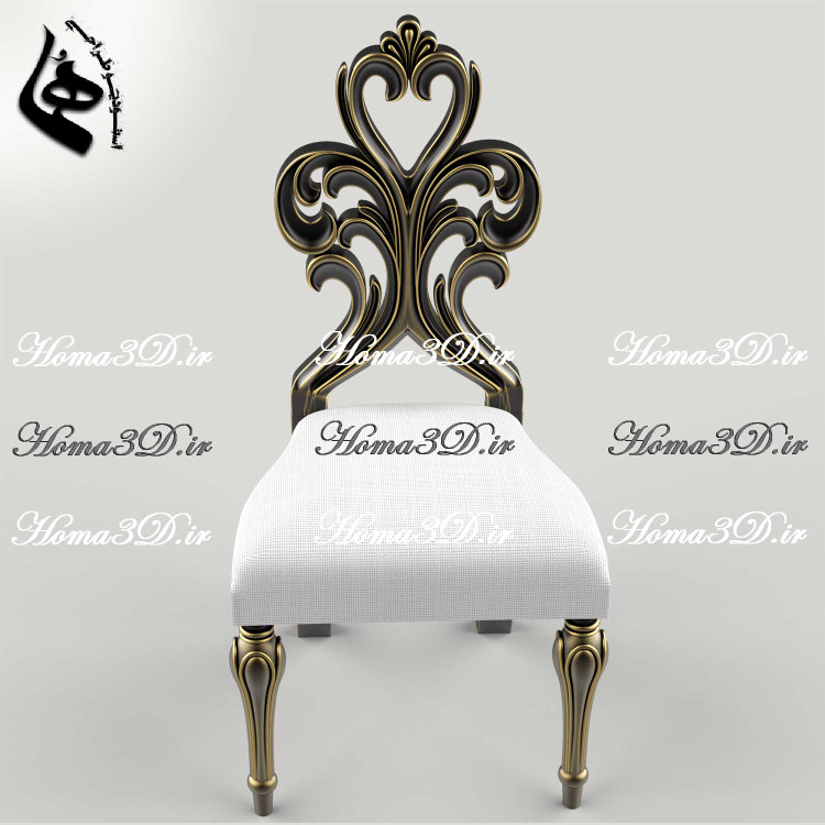 فایل طراحی سهبعدی صندلی چپندر میزبان برای پذیرایی | تولید مهندسی در نجاری و CNC چوب