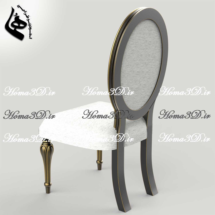 فایل طراحی سهبعدی صندلی پشتگرد مخصوص میز ناهارخوری | طراحی اصیل، کاربردی و قابلاجرا با CNC چوب