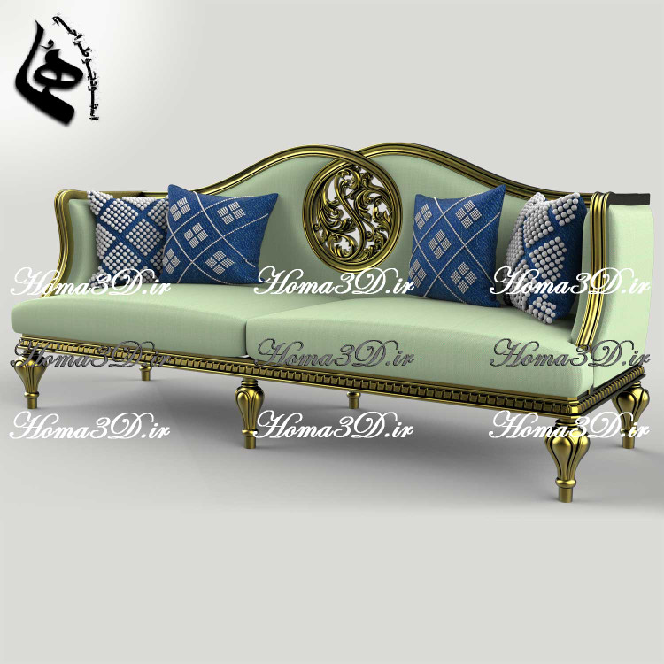 فایل طراحی و اسکن سهبعدی کاناپه با قالبکشی و طراحی منبت جدید و وادار خور گرد که هنر طراحی را در این کاناپه تکمیل کرده