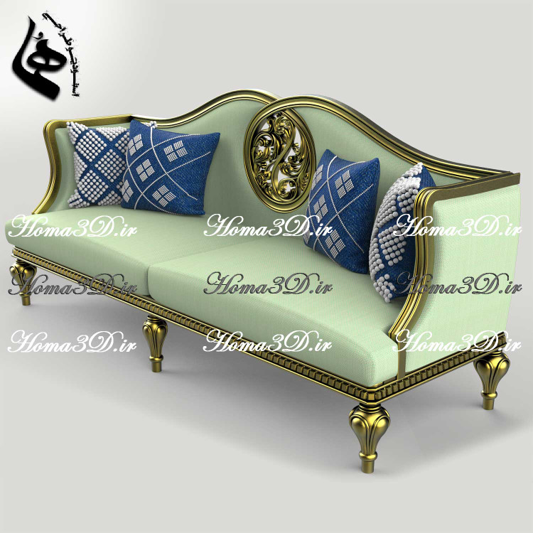 فایل طراحی و اسکن سهبعدی کاناپه با قالبکشی و طراحی منبت جدید و وادار خور گرد که هنر طراحی را در این کاناپه تکمیل کرده