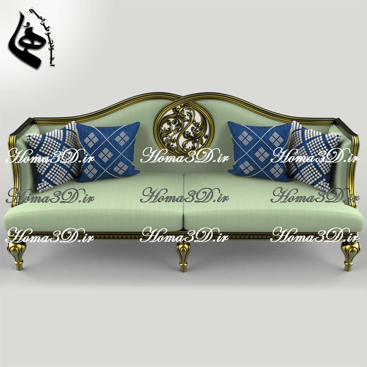 فایل طراحی و اسکن سهبعدی کاناپه با قالبکشی و طراحی منبت جدید و وادار خور گرد که هنر طراحی را در این کاناپه تکمیل کرده