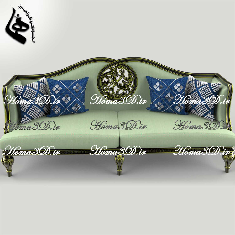 فایل طراحی و اسکن سهبعدی کاناپه با قالبکشی و طراحی منبت جدید و وادار خور گرد که هنر طراحی را در این کاناپه تکمیل کرده