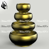 فایل طراحی و اسکن سهبعدی کاسه چوبی – قابل اجرا با CNC روتاری در ۴ سایز متفاوت