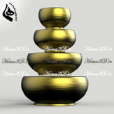 فایل طراحی و اسکن سهبعدی کاسه چوبی – قابل اجرا با CNC روتاری در ۴ سایز متفاوت