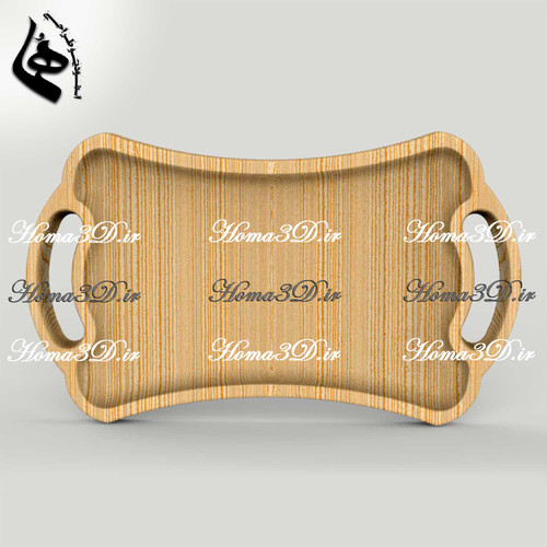 فایل طراحی و اسکن سهبعدی ظروف چوبی – کتگوری سینی دفرمه ساده و کاربردی