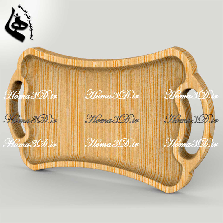 فایل طراحی و اسکن سهبعدی ظروف چوبی – کتگوری سینی دفرمه ساده و کاربردی