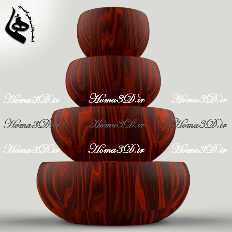 فایل طراحی و اسکن سهبعدی ظروف چوبی – کتگوری کاسه با عمق مناسب در ۴ سایز مختلف