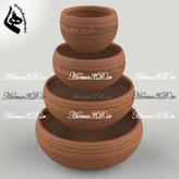 فایل طراحی و اسکن سهبعدی ظروف چوبی – کتگوری کاسه با عمق مناسب در ۴ سایز مختلف