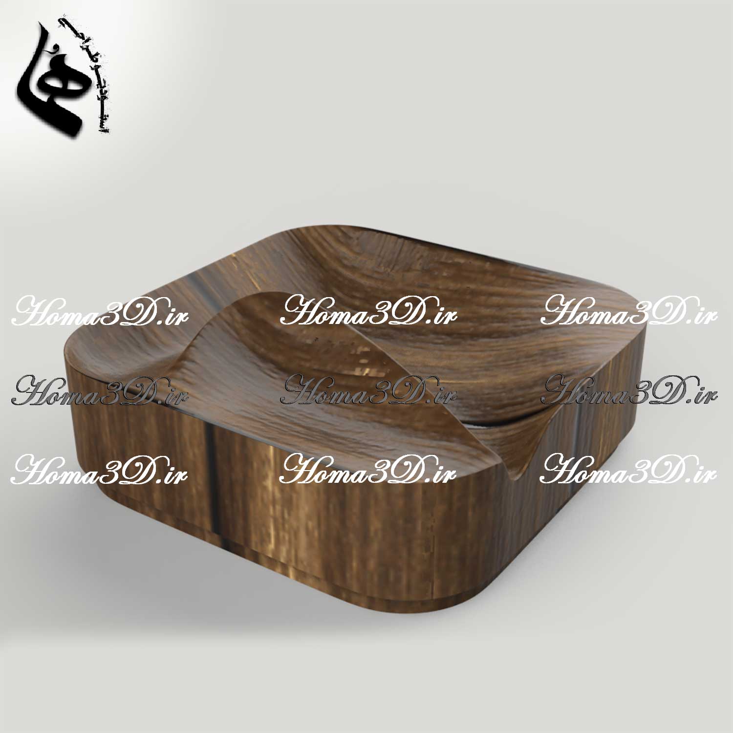 فایل طراحی و اسکن سه‌بعدی زیرسیگاری دفرمه | طراحی مهندسی و جذاب برای کافه‌ها