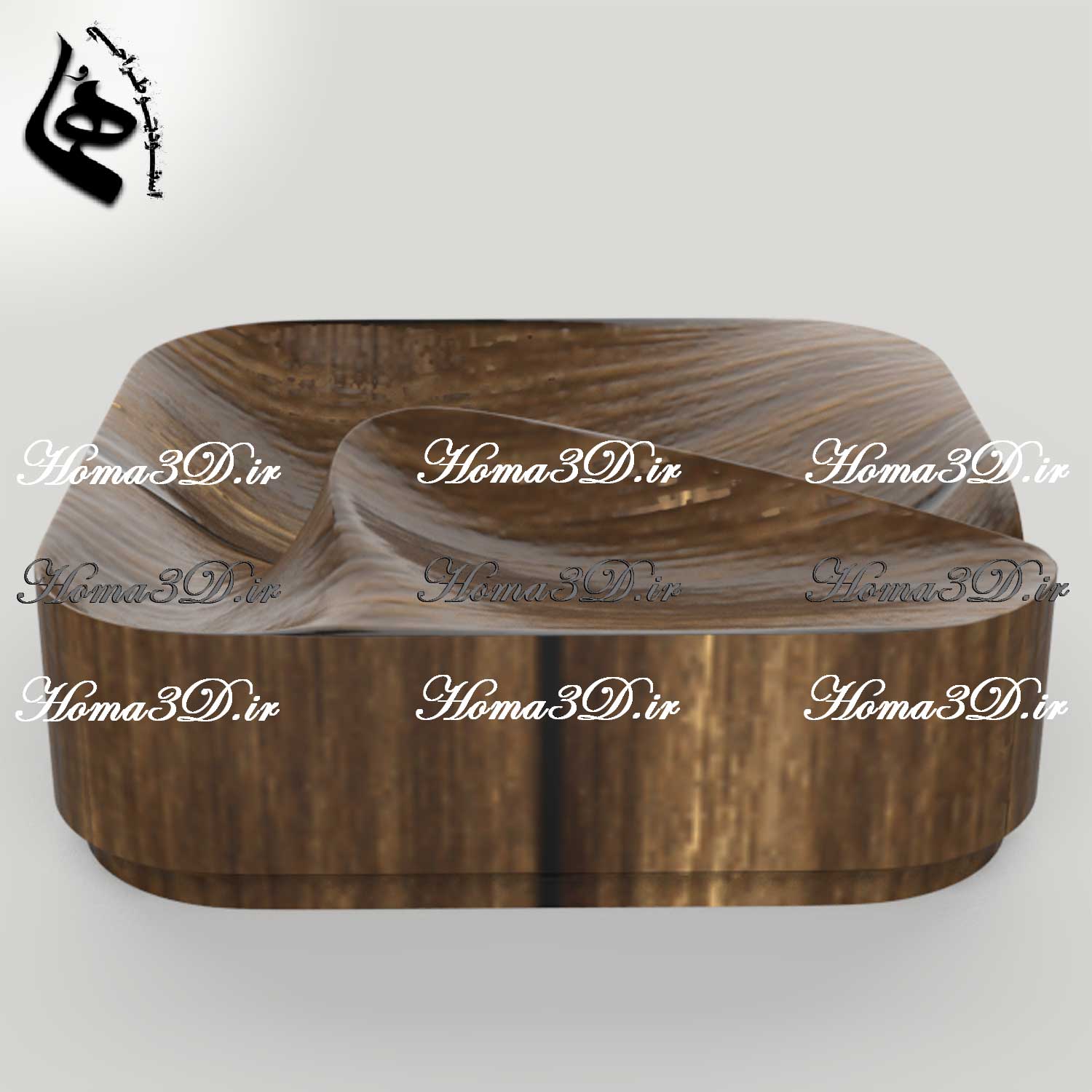 فایل طراحی و اسکن سه‌بعدی زیرسیگاری دفرمه | طراحی مهندسی و جذاب برای کافه‌ها