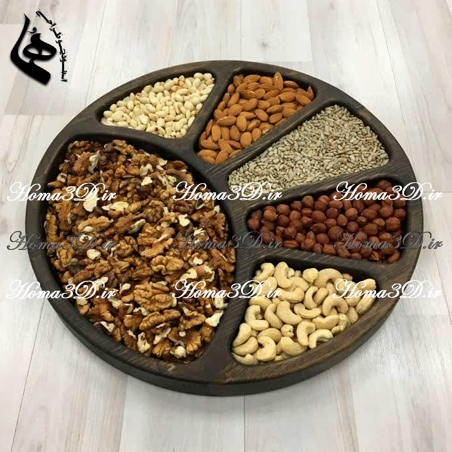 فایل طراحی و اسکن ۳بعدی اردوخوری گرد | فضای تقسیم‌بندی شده زیبا