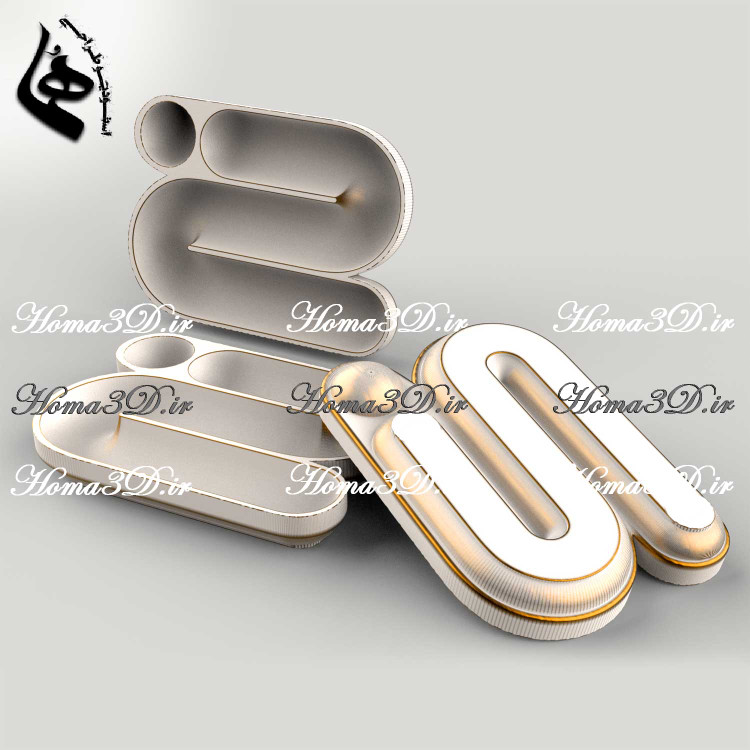 فایل طراحی و اسکن ۳بعدی اردوخوری لولهای | الهام گرفته از اشکال مهندسی شده