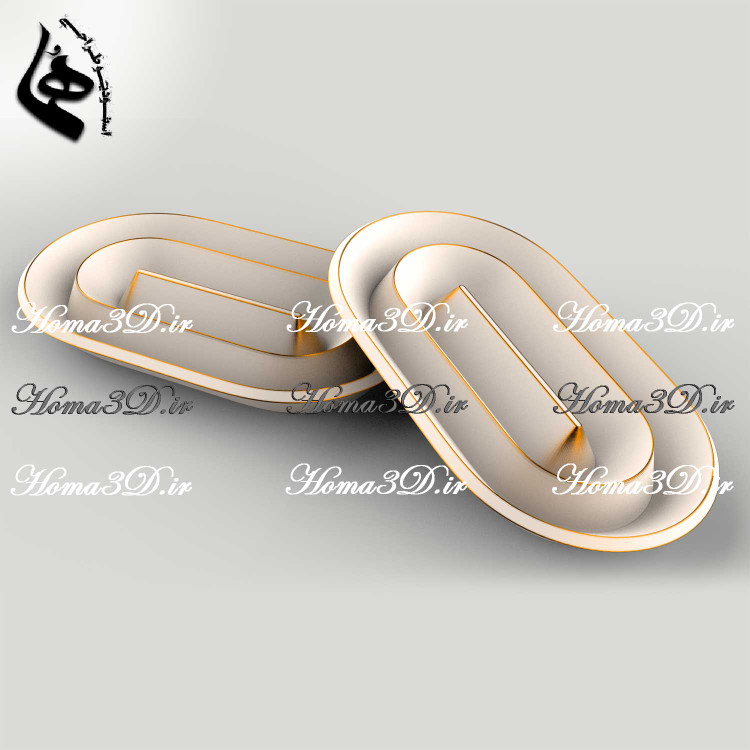 فایل طراحی و اسکن ۳بعدی اردوخوری بیضی | طراحی مدرن و کاربردی