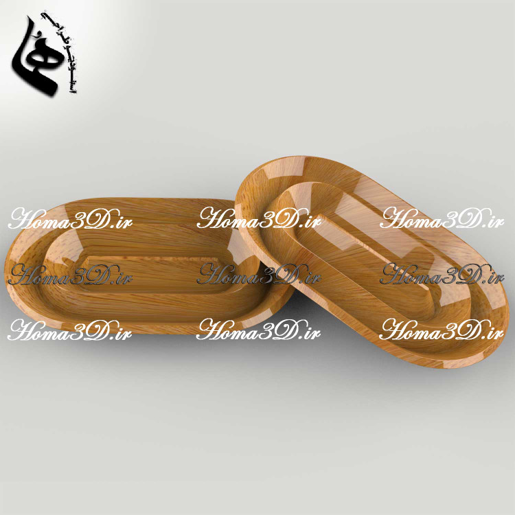 فایل طراحی و اسکن ۳بعدی اردوخوری بیضی | طراحی مدرن و کاربردی