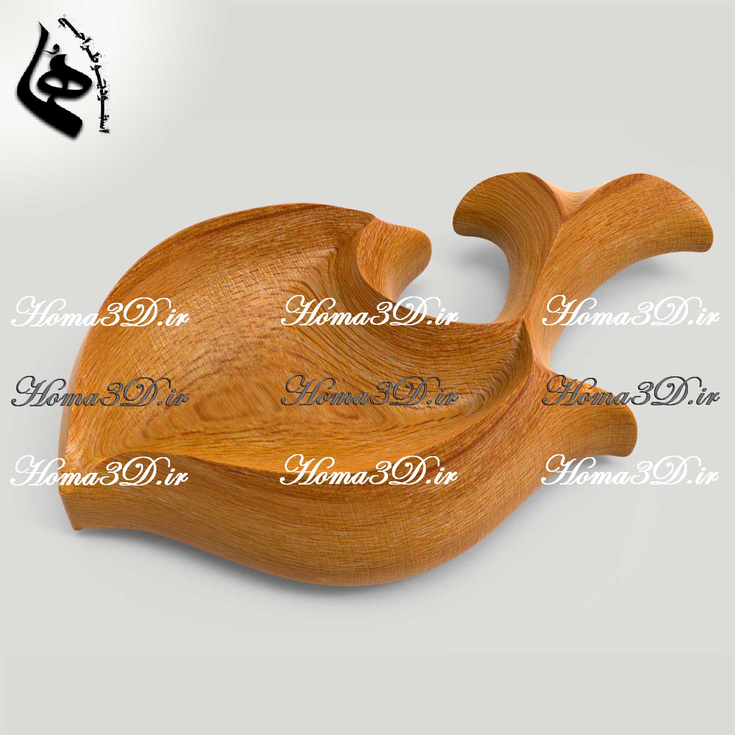 فایل طراحی و اسکن ۳بعدی اردوخوری | طراحی ماهی واقعی برای پذیرایی تنقلات