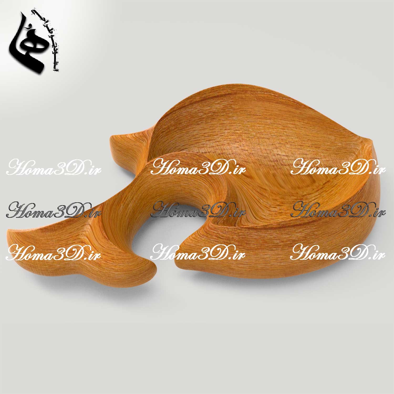 فایل طراحی و اسکن ۳بعدی اردوخوری | طراحی ماهی واقعی برای پذیرایی تنقلات