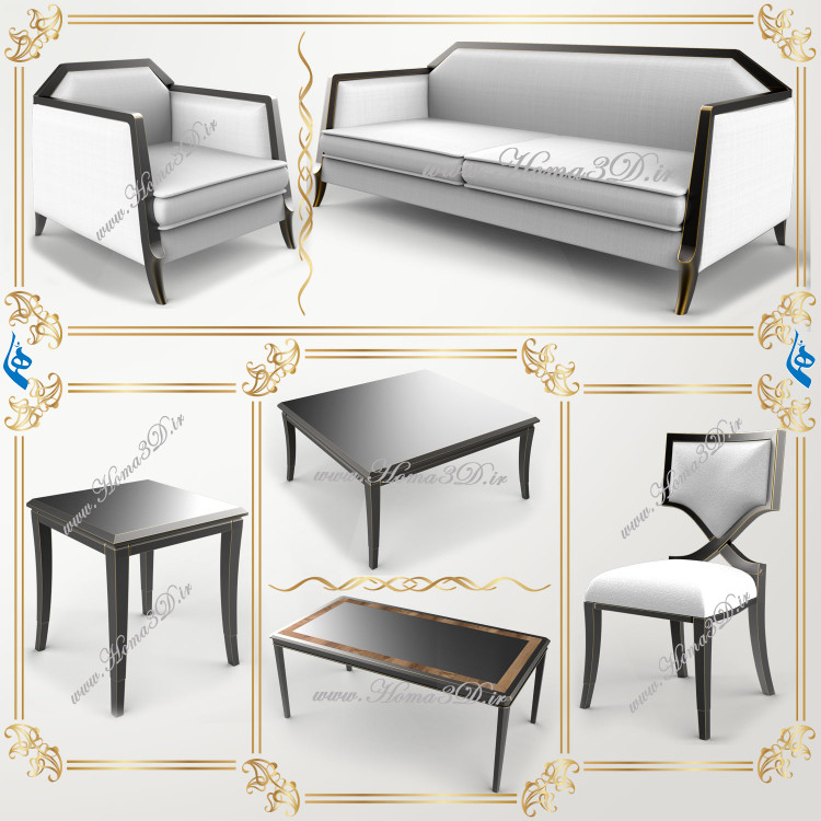 خرید فایل طراحی ۳بعدی مبلمان مدرن با قالبکشی مهندسی و لوکس – در ابعاد واقعی و پرفروش