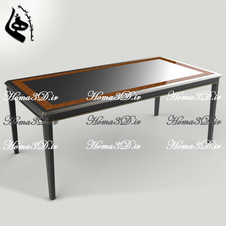 فایل طراحی سهبعدی و الگوهای نجاری برای قالبکشی میز ناهارخوری مدرن بدون منبت | طرح ترند و تولید آسان