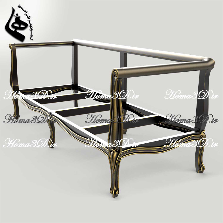 قالب نجاری و الگوی فیبری نجاری و مدل سهبعدی STL کاناپه چستر ابزاری فرانسوی زیبا و خوشفرم – الهام از هنر کلاسیک فرانسه در صنعت چوب 🇫🇷