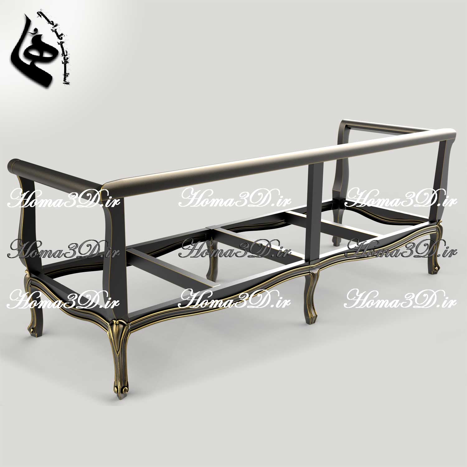 قالب نجاری و الگوی فیبری نجاری و مدل سه‌بعدی STL کاناپه چستر ابزاری فرانسوی زیبا و خوش‌فرم – الهام از هنر کلاسیک فرانسه در صنعت چوب 🇫🇷