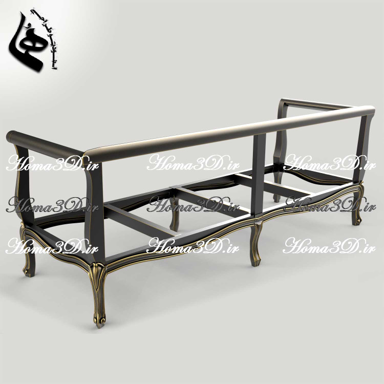 قالب نجاری و الگوی فیبری نجاری و مدل سهبعدی STL کاناپه چستر ابزاری فرانسوی زیبا و خوشفرم – الهام از هنر کلاسیک فرانسه در صنعت چوب 🇫🇷