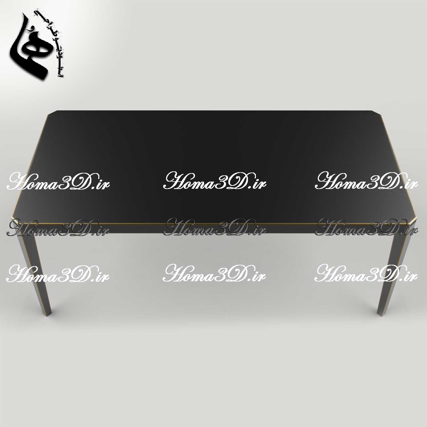 طراحی و اسکن 3بعدی میز غذاخوری و ناهارخوری شیک و ساده با طراحی مدرن