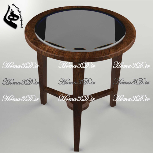 تولید و نجاری و سی ان سی و قالب چوبگیری میزعسلی گرد مدرن با فریم زیبا و لوکس