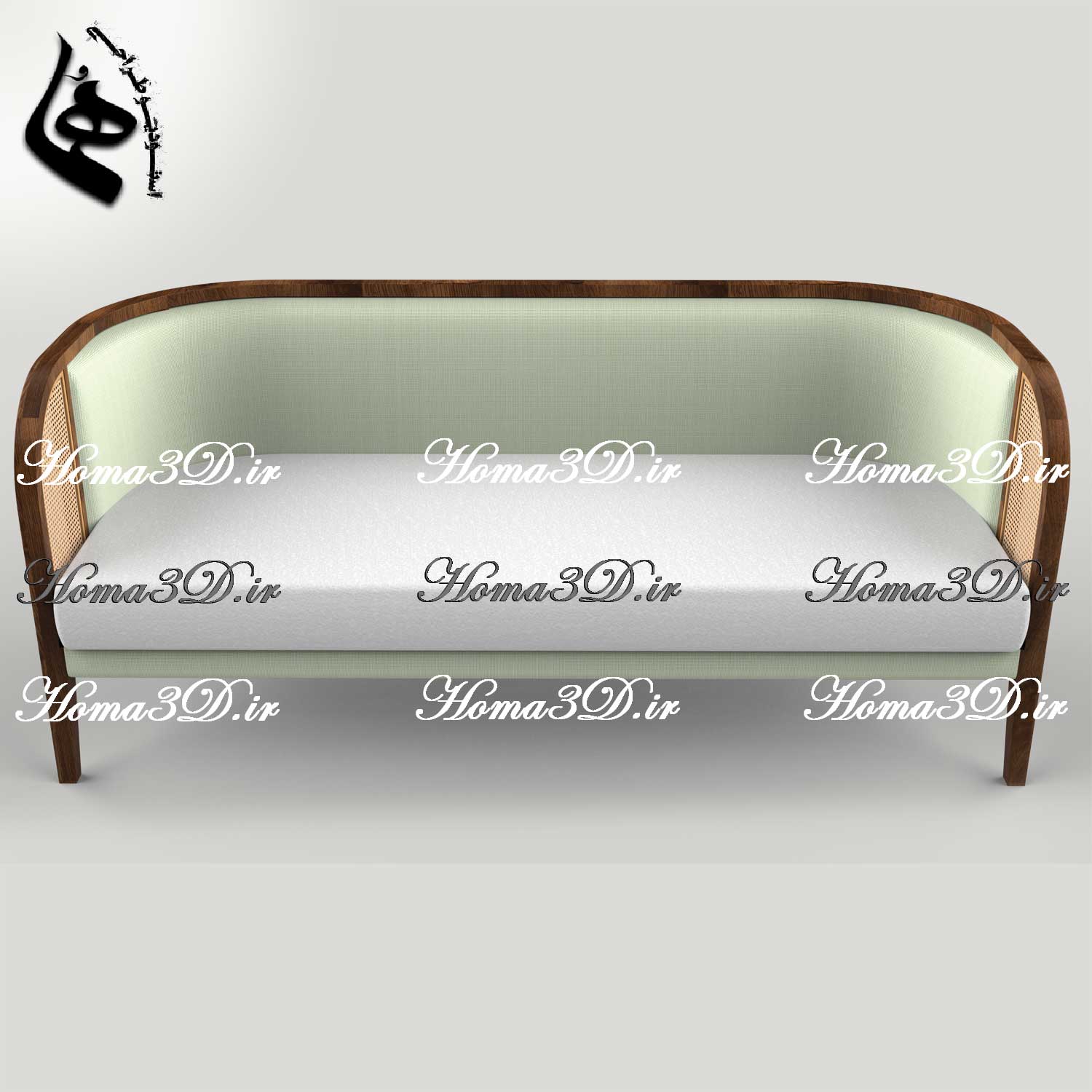 قالب‌کشی و طراحی و مهندسی کاناپه مدرن بدون منبت - زیبایی در انحناء و فرم ظاهری کلی