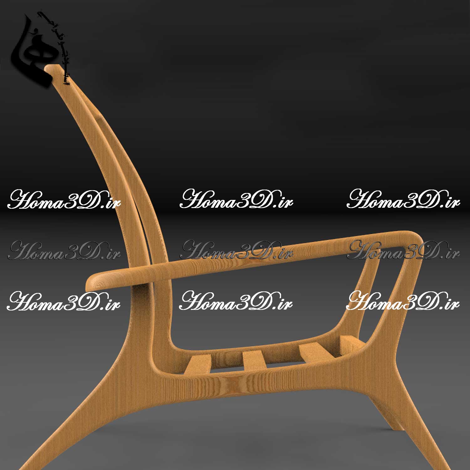 فایل طراحی و اسکن 3بعدی مبل با سلیقه و سبک مدرن زیبا و خوش‌فرم