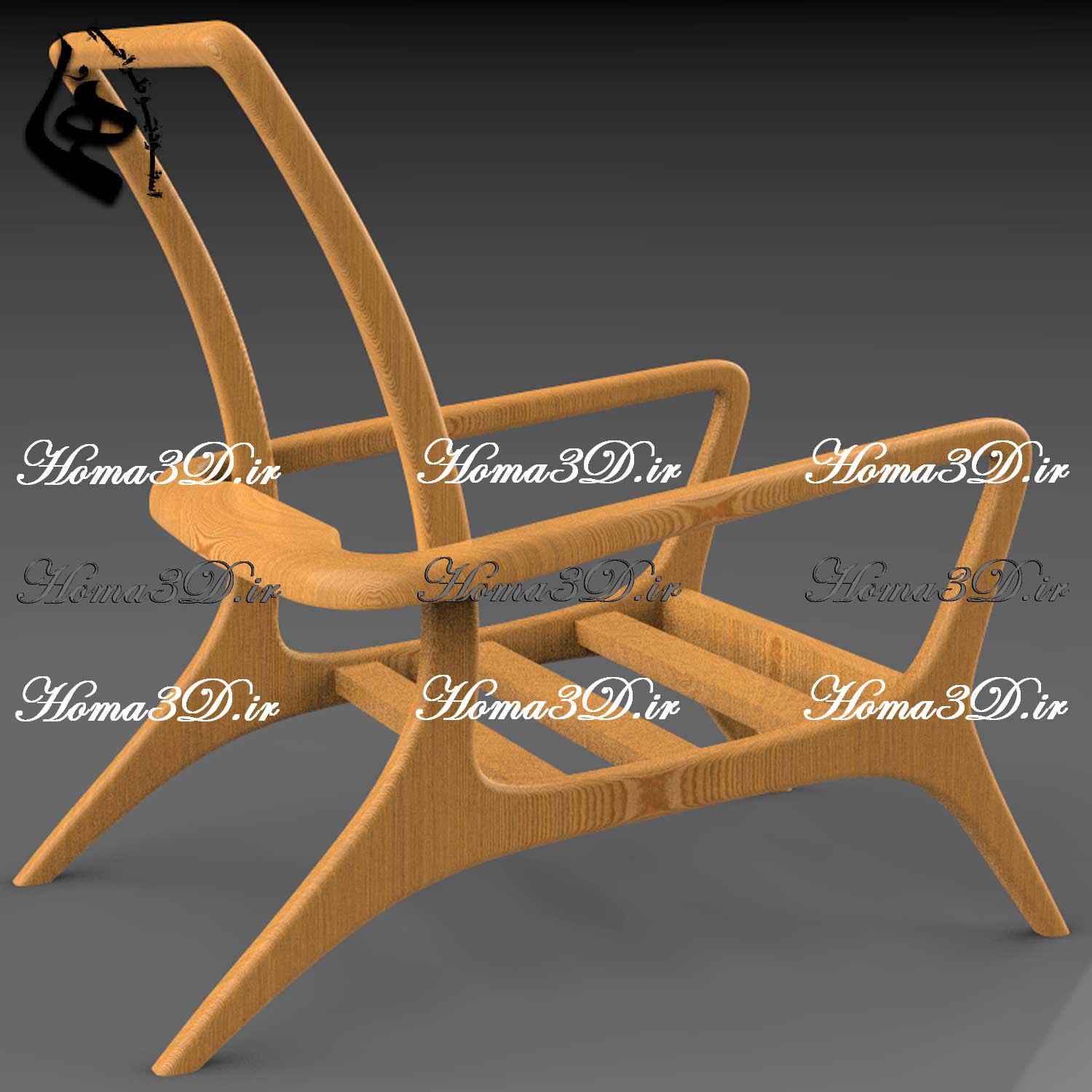 فایل طراحی و اسکن 3بعدی مبل با سلیقه و سبک مدرن زیبا و خوش‌فرم