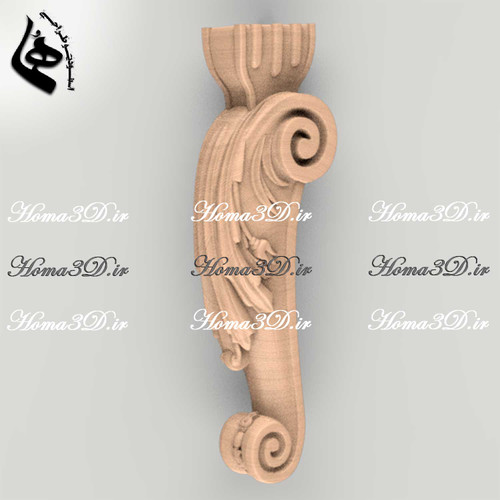 فایل طراحی و اسکن سهبعدی پایه منبتدار با قالبکشی مستطیلی کاربردی