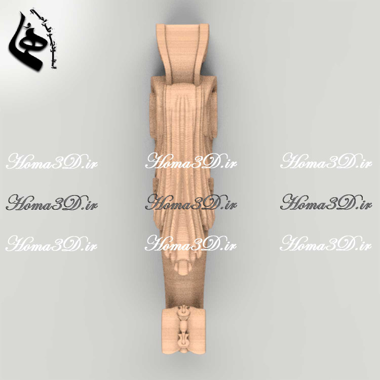 فایل طراحی و اسکن سهبعدی پایه منبتدار با قالبکشی مستطیلی کاربردی