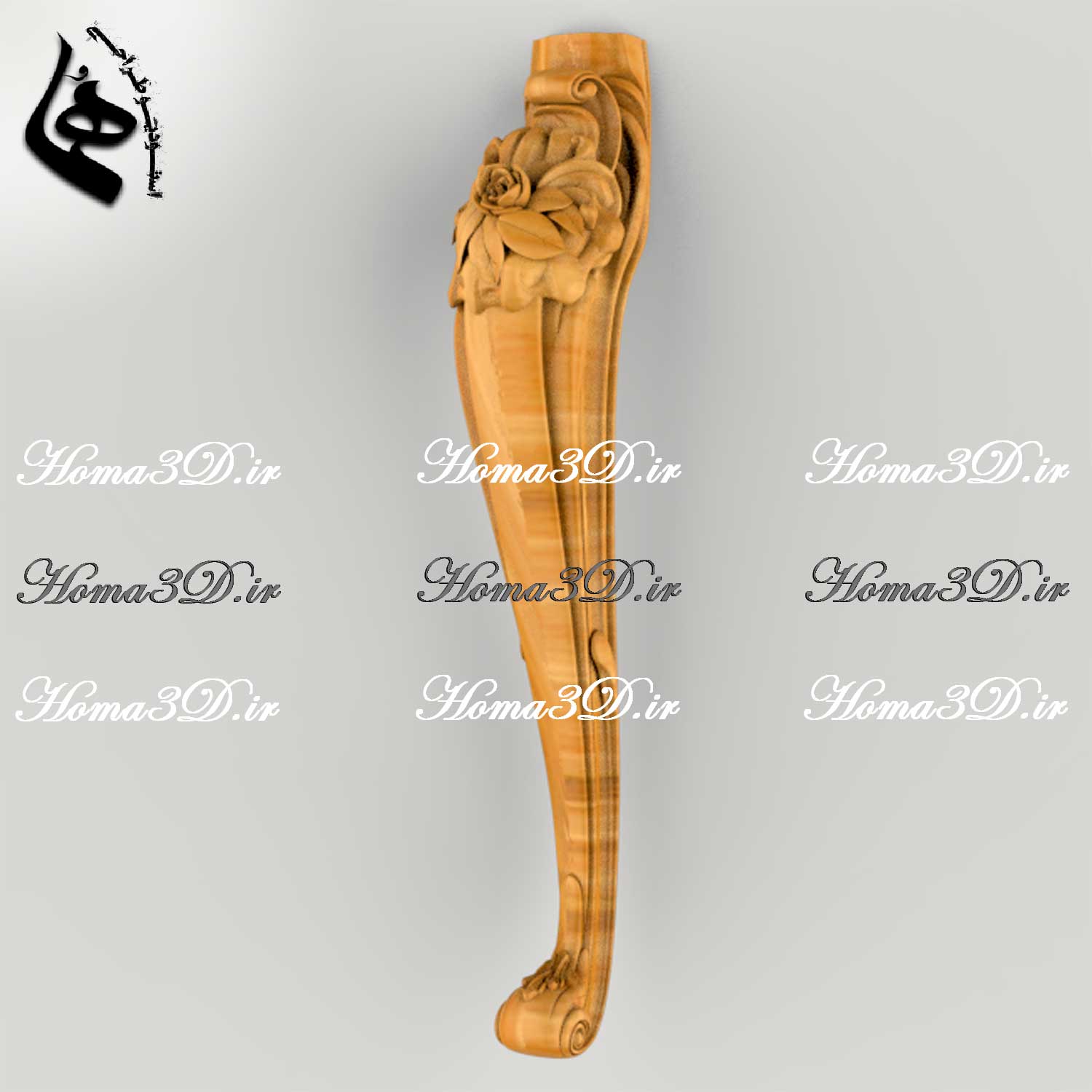 فایل طراحی پایه تک با گل زیبا و خوشکل در وسط کا