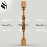 طراحی سهبعدی نرده چوبی و فایل سهبعدی پایه نرده STL