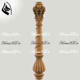 نرده منبت سه بعدی برای دکوراسیون داخلی: مدل پایه نرده قابل اجرا با CNC تخت