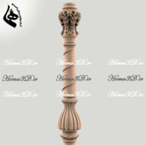 نرده منبت سه بعدی برای دکوراسیون داخلی: مدل پایه نرده قابل اجرا با CNC تخت