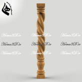 فایل سه بعدی پایه نرده تزئینی: مدل نرده چوبی قابل چاپ و قالبگیری