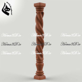 فایل سه بعدی پایه نرده تزئینی: مدل نرده چوبی قابل چاپ و قالبگیری