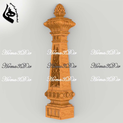 مدل نرده سلطنتی برای ایستگاه پله لوکس با طراحی منبت با کیفیت و ظرافت بالا