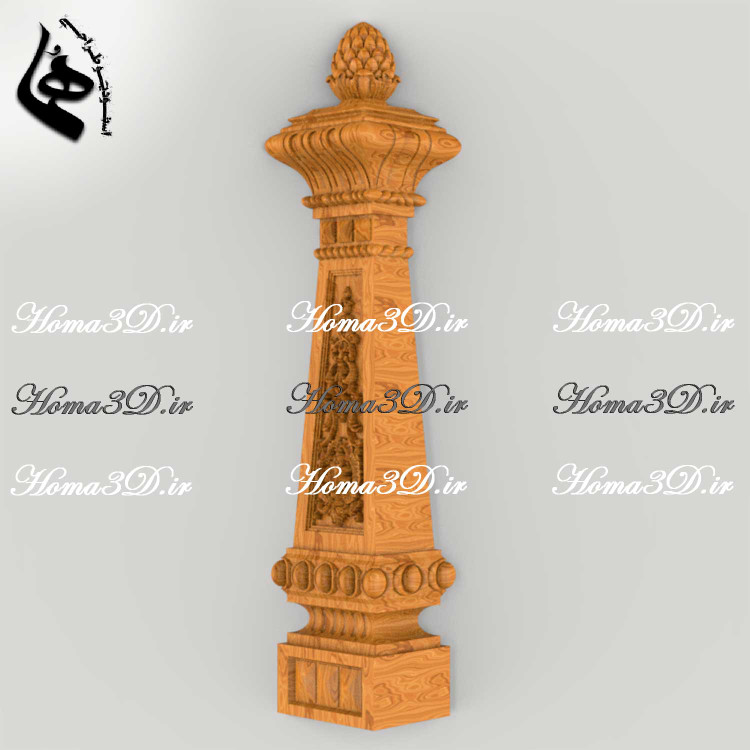 مدل نرده سلطنتی برای ایستگاه پله لوکس با طراحی منبت با کیفیت و ظرافت بالا