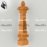 مدل نرده سلطنتی برای ایستگاه پله لوکس با طراحی منبت با کیفیت و ظرافت بالا